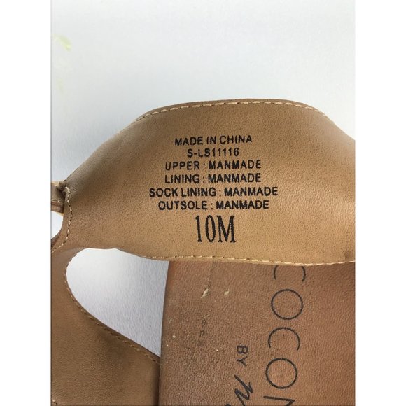 Coconuts by matisse Adjustable strap Sandels nude size 10MPre-Owned - Picture 10 of 12